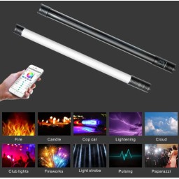 عصا إضاءة LED ملونة محمولة يدوبلو LT-RGB2 بقوة 20 واط وطول 68 سم للتصوير الفوتوغرافي Yidoblo LT-RGB2 20W Portable Handheld RGB LED Light Wand (68cm)