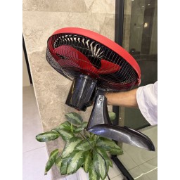 مروحة جدارية مقاس 16 إنج مع ريموت ومؤقت 7 ساعات 16-Inch Wall Fan with Remote Control & 7-Hour Timer