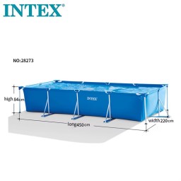 مسبح أعمدة حديد Rectangular metal frame pool