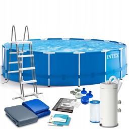 مسبح دائري Metal frame pool 457x122cm