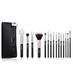 سيت فرش مكياج  - 15 قطعة للوجه والعيون Professional Makeup Brushes Set - 15 Pcs Face & Eye