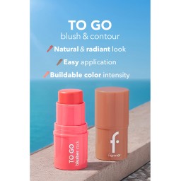 بلاشر ستيك كريمي لامع Flormar To Go Shimmer Cream Blush Stick