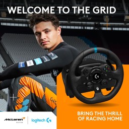 عجلة القيادة ودواسات Logitech G923 للسباق لأجهزة Xbox X|S وXbox One والكمبيوتر الشخصي Logitech G923 Racing Wheel and Pedals for Xbox X|S, Xbox One and PC