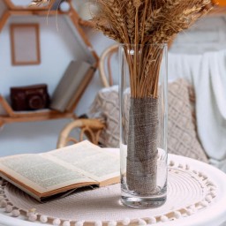 مزهرية زجاجية 26.5 سم من ماركة باشابهجة Pasabahce 43767 Glass Vase