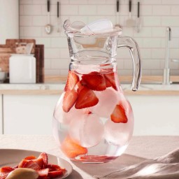 إبريق ( سراحية ) زجاجية 1800 مل بغطاء ماركة باشابهجة Pasabahce 43934 Glass Pitcher