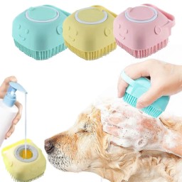 فرشاة موزع شامبو Massage Brush Shampoo Dispenser