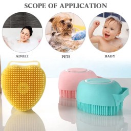 فرشاة موزع شامبو Massage Brush Shampoo Dispenser