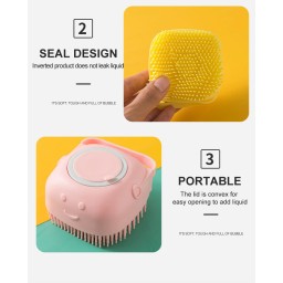 فرشاة موزع شامبو Massage Brush Shampoo Dispenser