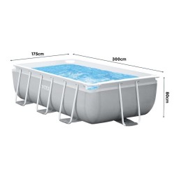 مسبح انتكس رصاصي 300x175x80cm intex pool