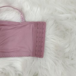 حمالة صدر سفنج وعظم زبده ليكرا طويل دعم كامل Moda Clavel Padded Underwire Lycra Longline Bra - Butter Smooth Back Support