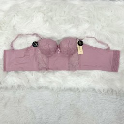 حمالة صدر سفنج وعظم زبده ليكرا طويل دعم كامل Moda Clavel Padded Underwire Lycra Longline Bra - Butter Smooth Back Support