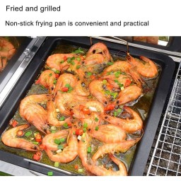 شواية فحم شواية فحم محمولة مطلية بمسحوق رمادي مع طاولات جانبية قابلة للتعديل barbecue grill and smoker