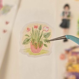 طقم بوكس ملصقات وأشرطة واشي Washi Tape Sticker Box Set