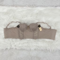 حمالة صدر سفنج وعظم زبدة ليكرا طويل دعم كامل Moda Clavel Padded Underwire Lycra Longline Bra - Butter Smooth Back Support