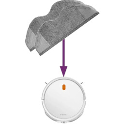 وسادة ممسحة روبوت شاومي E5 - قابلة للغسل وإعادة الاستخدام E5 Robot Vacuum Mop Pad - Washable & Reusable