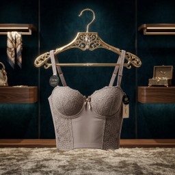 حمالة صدر سفنج وعظم زبدة ليكرا طويل دعم كامل Moda Clavel Padded Underwire Lycra Longline Bra - Butter Smooth Back Support