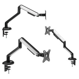 ذراع شاشة احترافي RGB مفرد APEP SA-MA02 حتى 32 بوصة APEP SA-MA02 RGB Single Monitor Arm for Up to 32" Monitors