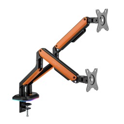 ذراع شاشة احترافي RGB ثنائي APEP SA-MA02 حتى 32 بوصة APEP SA-MA02 RGB Dual Monitor Arm for Up to 32" Monitors