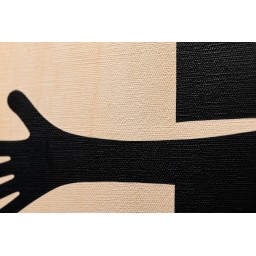 لوحة تجريدية ثنائية canvas