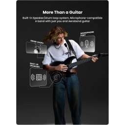 كيتار ذكي AeroBand Smart Guitar With Silicone Strings, Detachable Fretboard, Headphone Jack, Built-in Speaker and Drum system AeroBand Smart Guitar With Silicone Strings, Detachable Fretboard, Headphone Jack, Built-in Speaker and Drum system