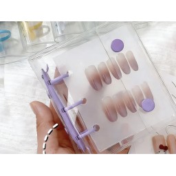 ألبوم منظم ودفتر عرض الأظافر الاصطناعية الاكريليك (حجم 12 سم) Acrylic Nail Display Book Binder for Press-on Nails (12cm)