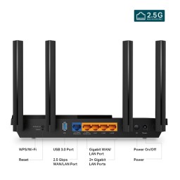 تي بي-لينك آرتشر AX55 برو AX3000 – راوتر واي فاي 6 ثنائي النطاق TP-Link Archer AX55 Pro AX3000 Dual-Band Wi-Fi 6 Router
