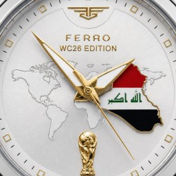 ساعة فيرو رجالية نسخة منتخب العراق كأس العالم (عدد محدود) Men's ferro iraq wc26 (limited edition watch)