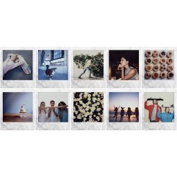 فيلم فوجي فيلم إنستاكس سكوير SQ باللون الأبيض الرخامي - 10 أوراق Fujifilm Instax Square SQ Film White Marble - 10 SHEET