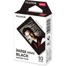 فيلم فوجي فيلم إنستاكس ميني الأسود – ورق صور للكاميرات الفورية - 10 أوراق Fujifilm Instax Mini Black Film – Instant Camera Photo Paper - 10 SHEET