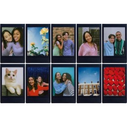 فيلم فوجي فيلم إنستاكس ميني الأسود – ورق صور للكاميرات الفورية - 10 أوراق Fujifilm Instax Mini Black Film – Instant Camera Photo Paper - 10 SHEET