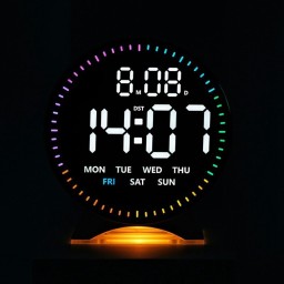 ساعة رقمية ذكية RGB متعددة الوظائف RGB Smart Digital Alarm Clock