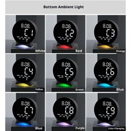 ساعة رقمية ذكية RGB متعددة الوظائف RGB Smart Digital Alarm Clock