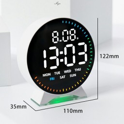 ساعة رقمية ذكية RGB متعددة الوظائف RGB Smart Digital Alarm Clock
