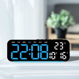 ساعة حائط رقمية LED ذكية 4 في 1 4-in-1 LED Digital Wall Clock