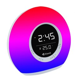 سماعة ومصباح RGB ذكي Kisonli Q6B مع ساعة ومنبه Kisonli Q6B RGB Bluetooth Speaker with Alarm Clock
