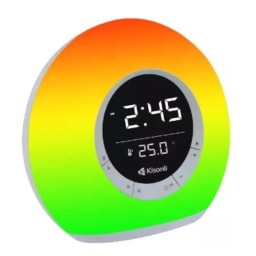 سماعة ومصباح RGB ذكي Kisonli Q6B مع ساعة ومنبه Kisonli Q6B RGB Bluetooth Speaker with Alarm Clock
