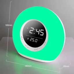 سماعة ومصباح RGB ذكي Kisonli Q6B مع ساعة ومنبه Kisonli Q6B RGB Bluetooth Speaker with Alarm Clock
