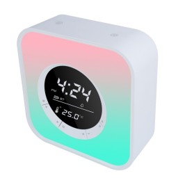 سماعة بلوتوث ذكية Kisonli Q6A مع مصباح RGB وساعة رقمية Kisonli Q6A RGB Bluetooth Speaker with Digital Clock