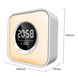 سماعة بلوتوث ذكية Kisonli Q6A مع مصباح RGB وساعة رقمية Kisonli Q6A RGB Bluetooth Speaker with Digital Clock