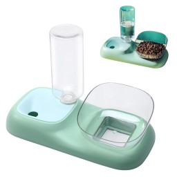 مشربية ومأكلية مزدوجه للقطط والكلاب الصغيره 2-1pet feeder