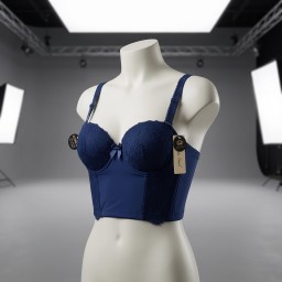 حمالة صدر سفنج وعظم زبدة ليكرا طويل دعم كامل Moda Clavel Padded Underwire Lycra Longline Bra - Butter Smooth Back Support