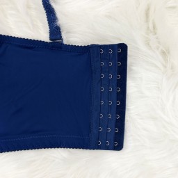 حمالة صدر سفنج وعظم زبدة ليكرا طويل دعم كامل Moda Clavel Padded Underwire Lycra Longline Bra - Butter Smooth Back Support