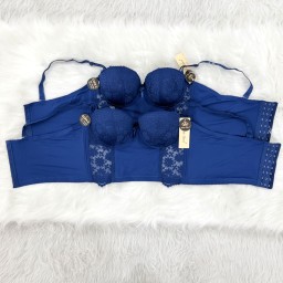 حمالة صدر سفنج وعظم زبدة ليكرا طويل دعم كامل Moda Clavel Padded Underwire Lycra Longline Bra - Butter Smooth Back Support