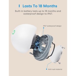 مجموعة مستشعر تسرب المياه الذكي من Meross مع وحدة التحكم (متوافقة مع Apple HomeKit وSmartThings) Meross Smart Water Leak Sensor Kit with Hub (Works with Apple HomeKit & SmartThings)