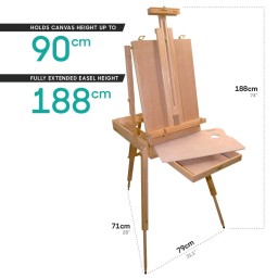 حقيبة وستاند رسم متنقل ثقيل مونت مارت Extra French Box Easel