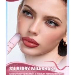 ملمع ومحدد شفاه قابل للتقشير 2 في 1 لاين تو شاين Line To Shine Peel-Off Lip Stain & Gloss Duo