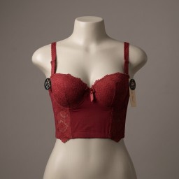 حمالة صدر سفنج وعظم زبدة ليكرا طويل دعم كامل Moda Clavel Padded Underwire Lycra Longline Bra - Butter Smooth Back Support