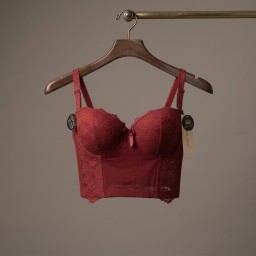 حمالة صدر سفنج وعظم زبدة ليكرا طويل دعم كامل Moda Clavel Padded Underwire Lycra Longline Bra - Butter Smooth Back Support