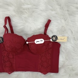 حمالة صدر سفنج وعظم زبدة ليكرا طويل دعم كامل Moda Clavel Padded Underwire Lycra Longline Bra - Butter Smooth Back Support