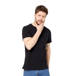 تيشيرت رجالي قطن 100% بقصة عادية وأكمام قصيرة Men's Regular Fit Short Sleeve T-Shirt, 100% Cotton